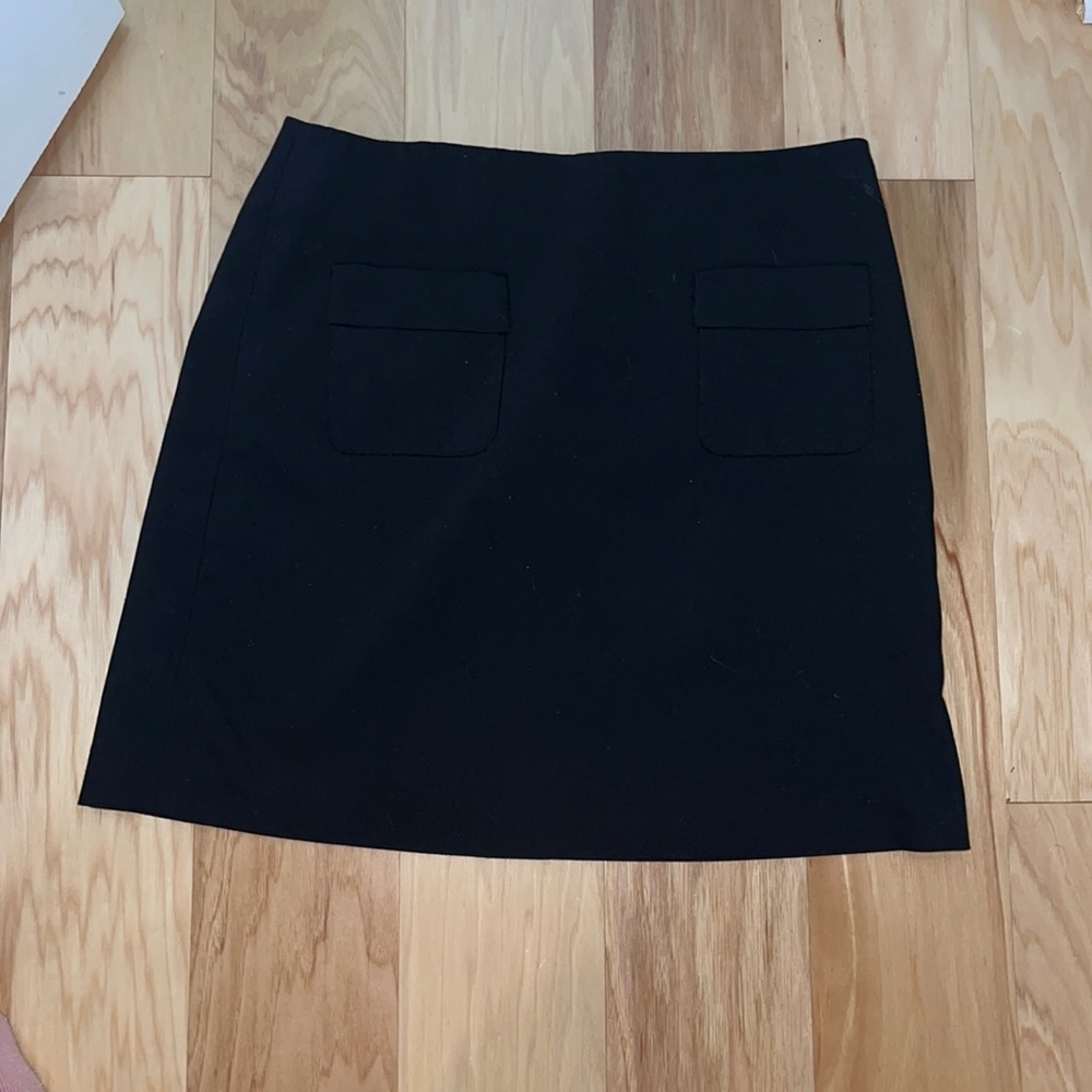 Loft black mini skirt